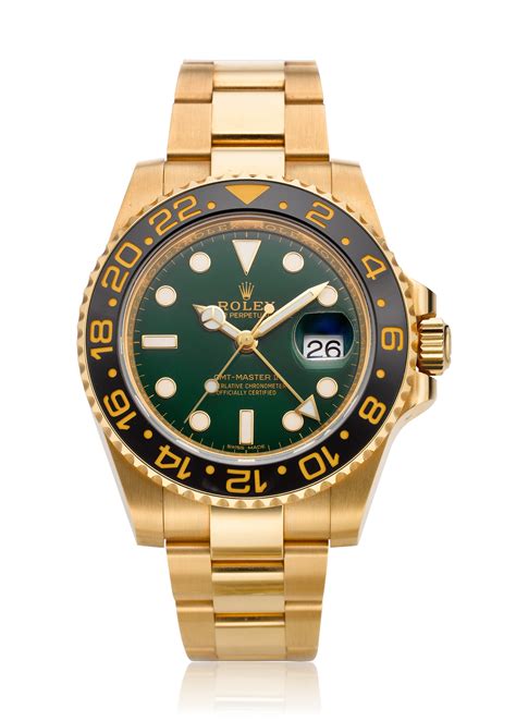 rolex gmt master 18k gold.